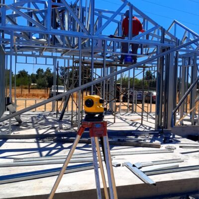 Estructura metalcom casa las Rosas 120m²